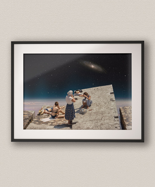 plakaty Plakat kolaż poziomy Odpoczynek - Kolaż Fine Art