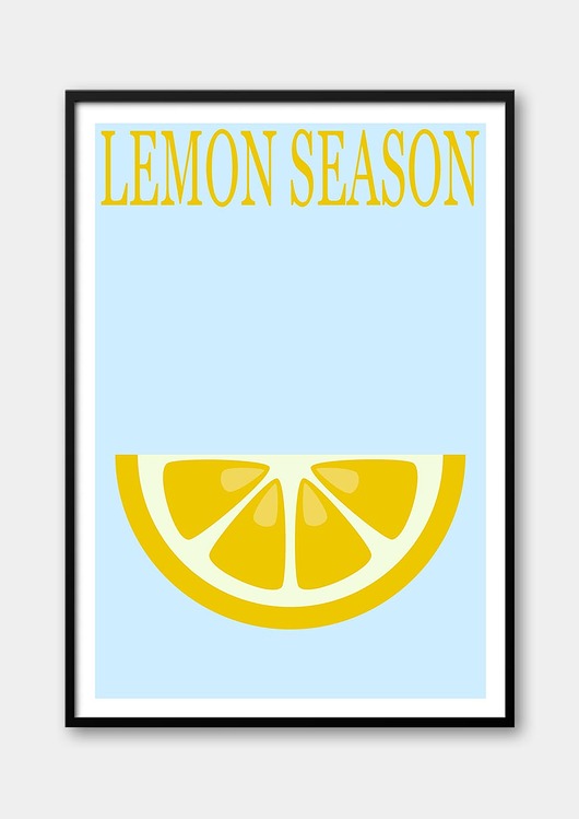 plakaty Plakat CYTRYNA - LEMON SEASON - z serii FRUIT SEASON