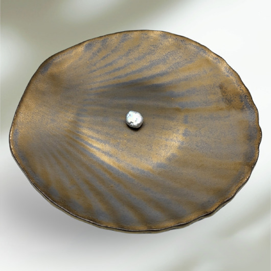 Podstawki pod kadzidełka Ceramiczna muszla podstawka pod biżuterię