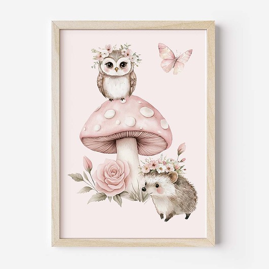 obrazy i plakaty do pokoju dziecięcego Kolekcja leśne zwierzęta nr 11  Plakaty Na Ścianę Dla Dzieci