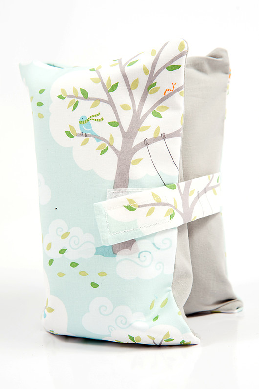 Etui  na pieluchy i chusteczki - las ecru Minky and Cotton
