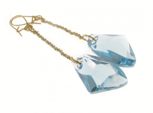Kolczyki Chmurki kryształ Swarovski pieklo niebo