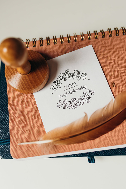 stemple Stempel Ex Libris "Kwiaty" - Zestaw prezentowy