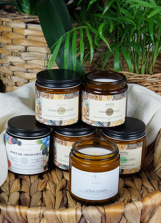 świeczniki i świece Zestaw 6 świec sojowych - w zestawie taniej