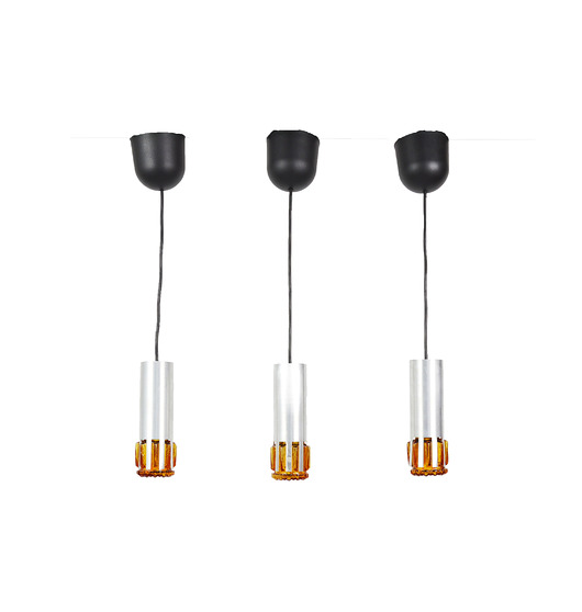 lampy wiszące Zestaw trzech wiszących lamp, Szwecja