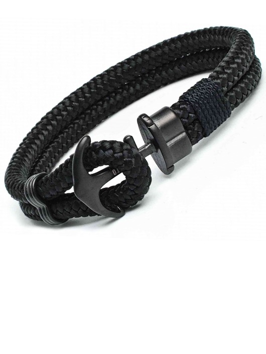 biżuteria męska Bransoletka męska lina żeglarska kotwica