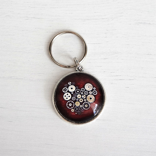 breloki Breloczek - Serce steampunk