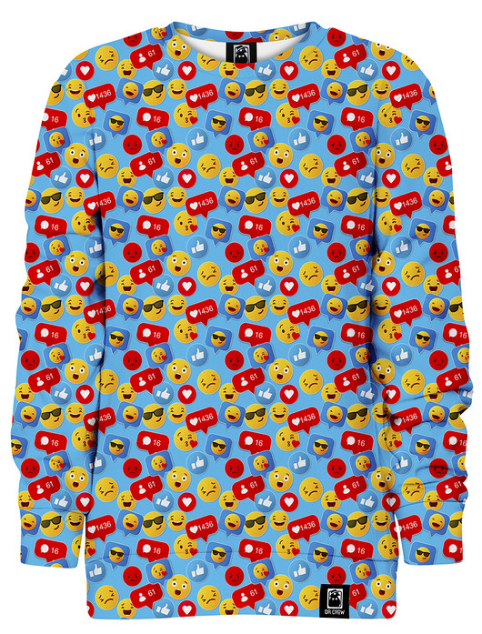 bluzy dla chłopców Bluza bez kaptura Chłopiec DR.CROW Emotki