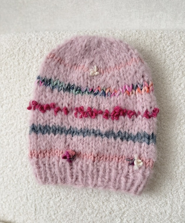 czapki damskie Różowa alpaka