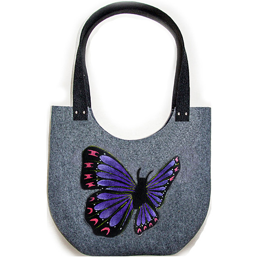 torby na ramię Na ramię-Motyl (zamek)