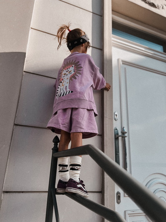 shorty dla dziewczynki Spodenki vintage lilac