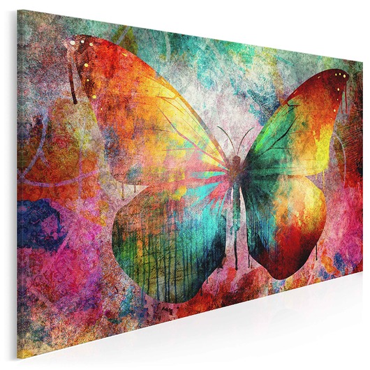 59801 Obraz na płótnie - MOTYL KOLORY - 120x80 VAKUdsgn