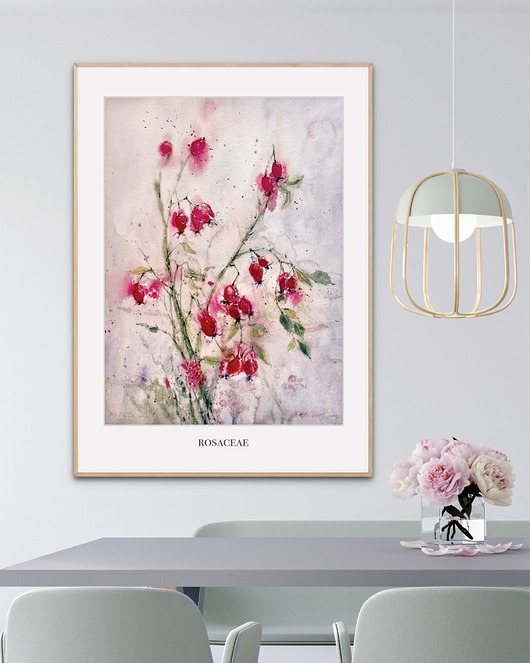 grafiki i ilustracje Dzika Róża / Fine art Print