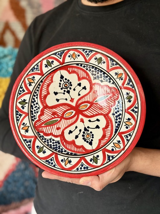 patery i talerze Talerz ceramiczny Maroko, ręcznie tworzony