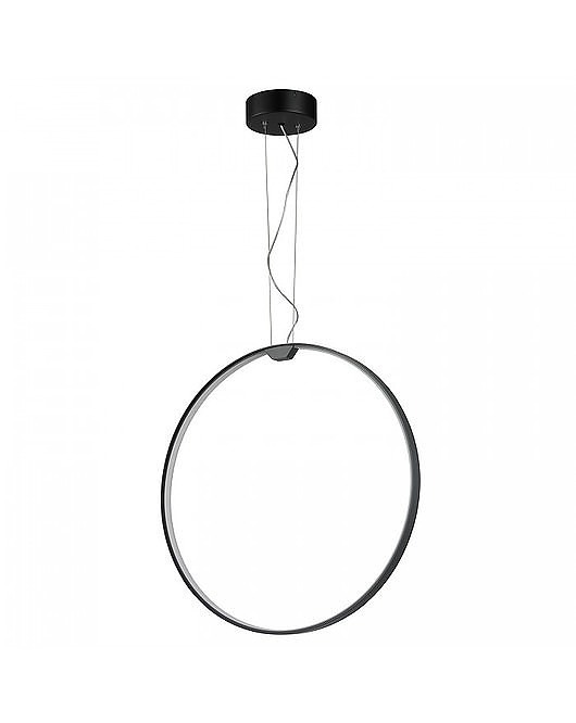 lampy wiszące Lampa Wisząca Ciclone Czarna LED 60 cm