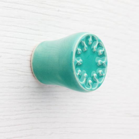 gałki do mebli Gałka mała do mebli  miętowo-turkusowa, wz.9