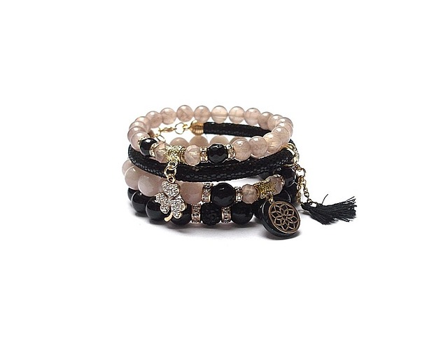 Black and  antique pink /21.03.21/ -  set KiKa pracownia