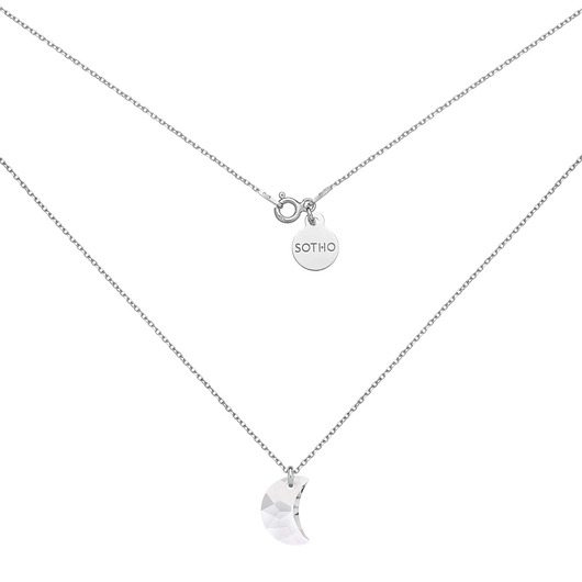 Srebrny naszyjnik z zawieszką SWAROVSKI CRYSTAL SOTHO