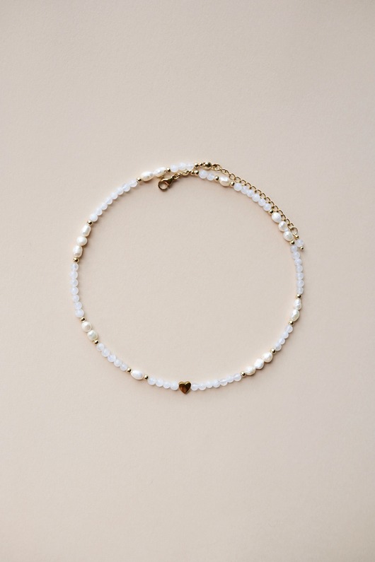 naszyjniki - inne Naszyjnik Pearl Heart