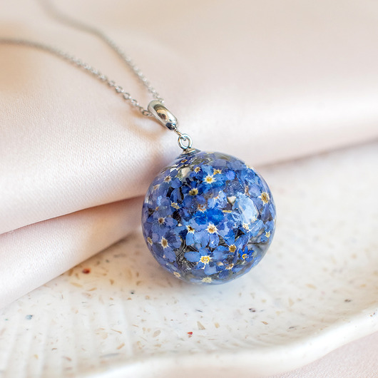 wisiory Wisiorek z niezapominajkami