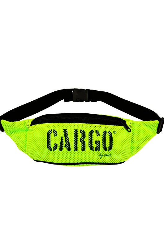 saszetka nerka Nerka CLASSIC mesh neon yellow