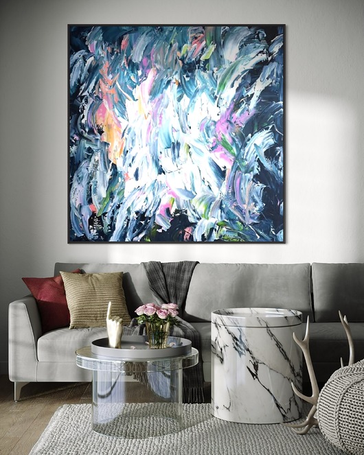 obrazy Obraz abstrakcyjny 100x100 cm