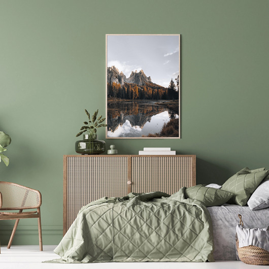plakaty PLAKAT krajobraz jesienny las góry