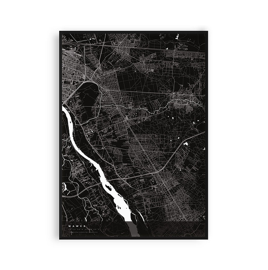 plakaty Plakat Wawer - mapa dzielnicy