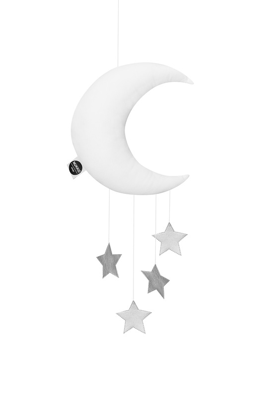 karuzele i girlandy do łóżeczka BIAŁY mobil księżyc Velvet