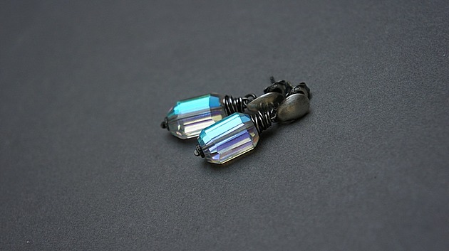 kolczyki srebrne Kolczyki srebrne Sztabki crystal mystic  vol. 2  