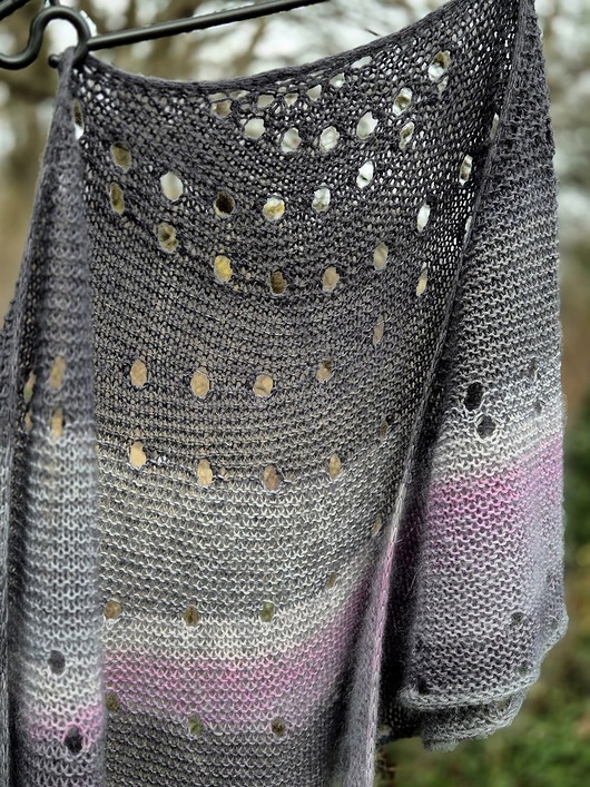 szale damskie Szary półksiężyc / chusta