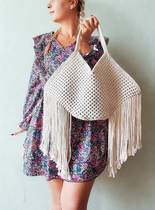 torby na ramię Makramowa torba Gaja