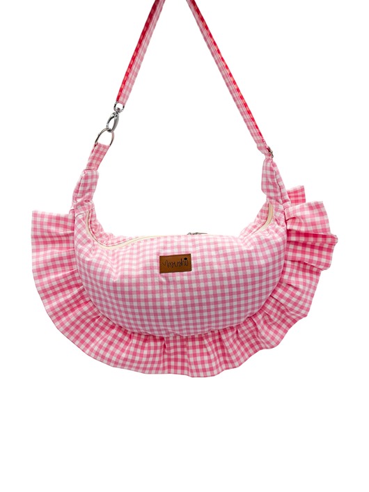torby na ramię Torebka pieróg "Różowa kratka"
