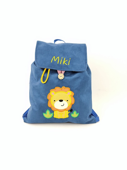 torebki, worki i plecaki dziecięce Personalizowany prezent dla chłopca - plecak z lwem