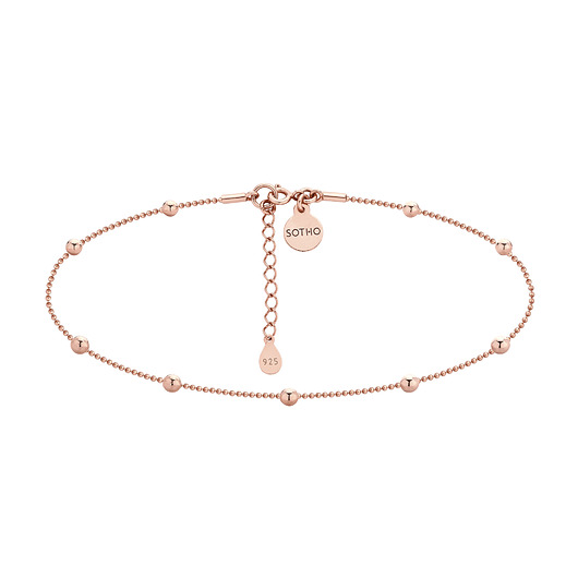 Choker z kuleczkami z różowego złota SOTHO