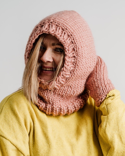 czapki damskie Balaclava wełniana czapka kominiarka z wełny peruwiańskiej WOOLY