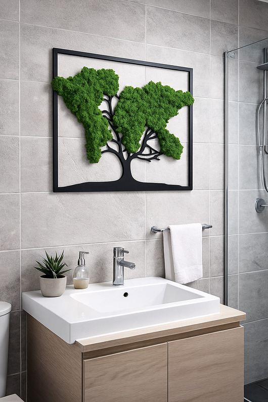 dodatki - różne Obraz mech chrobotek drzewo dekoracja ażurowa