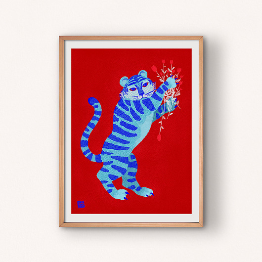 grafiki i ilustracje Bai-hu tiger