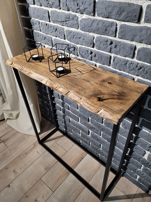 komody Konsola postarzana, stare drewno 90x75