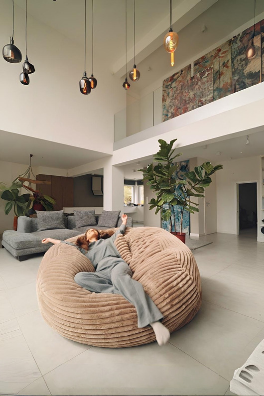 pufy do siedzenia Gigantyczny puf worek sako bean bag  30