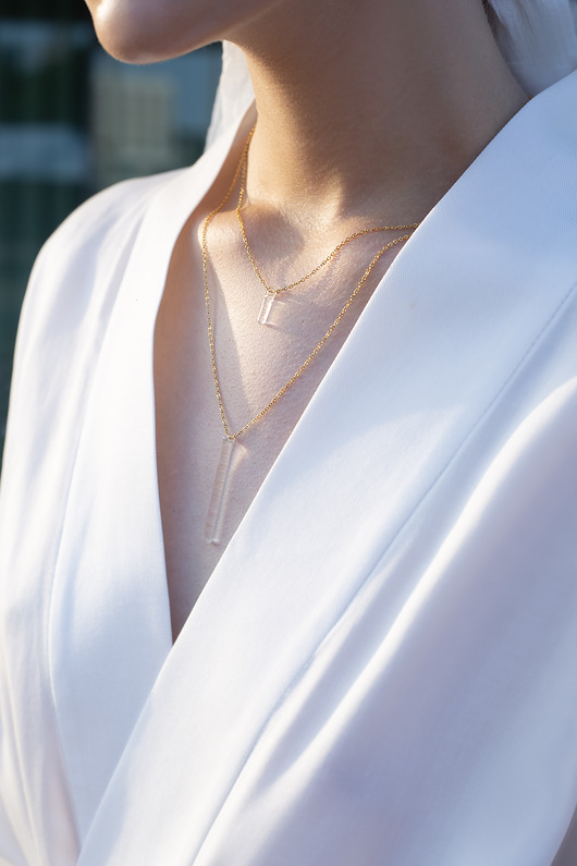 wisiory Naszyjnik kaskadowy "Line"