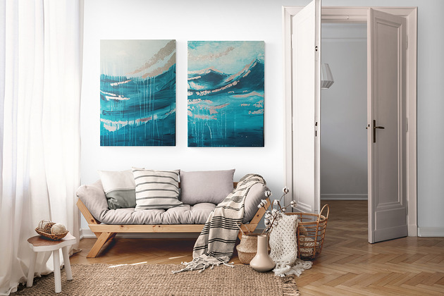 obrazy Obrazy na zamówienie kupującego - Ulotność i Szczyty - dwa 70x50 cm