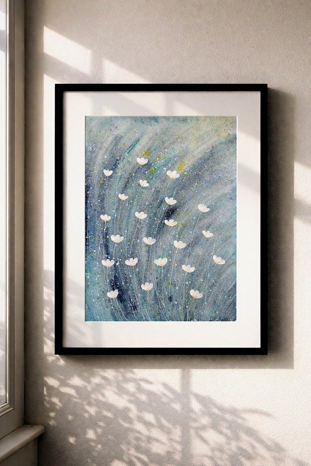 obrazy Oryginalna akwarela. Łąka 30x40cm