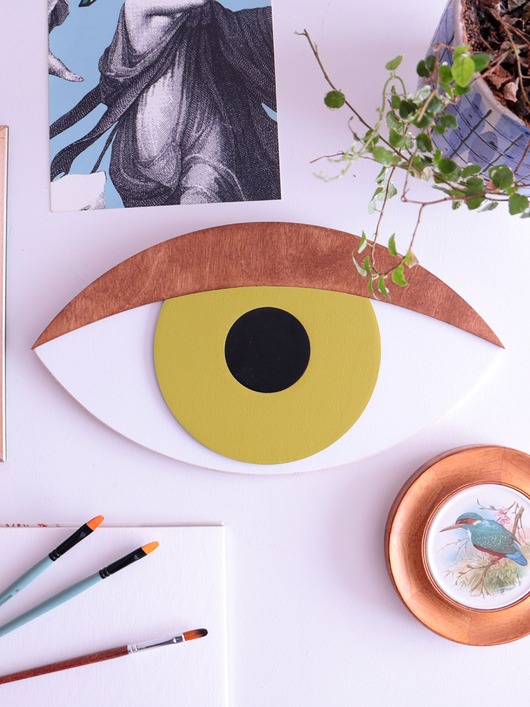 Ozdoby na ścianę Oko 3D Pear green