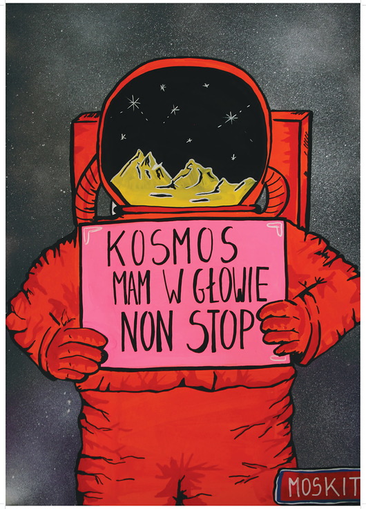plakaty Plakat KOSMONAUTA A3