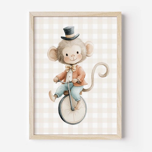 obrazy i plakaty do pokoju dziecięcego Plakat Na Ścianę Dla Dzieci Bajkowy Cyrk nr. 5