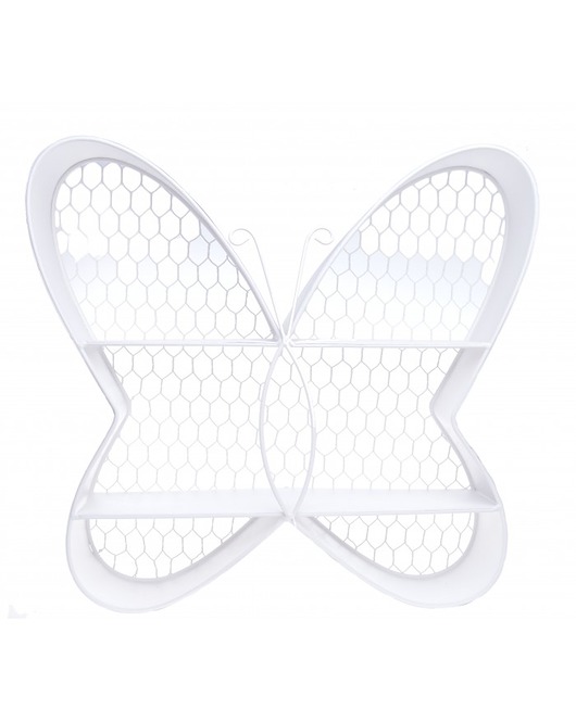 Półka Metalowa Motyl biała MIA home