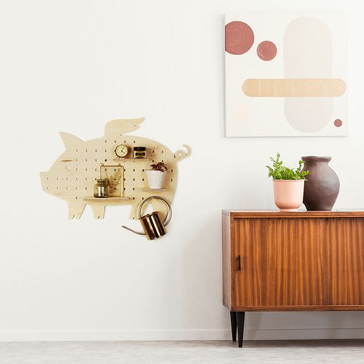 Półka pegboard,tablica świnka xl lobster design
