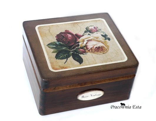 Kuferek - Rose Vintage 2 Pracownia Esta