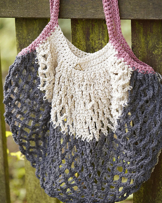 torby na ramię Boho Bag Siatka Trikolor